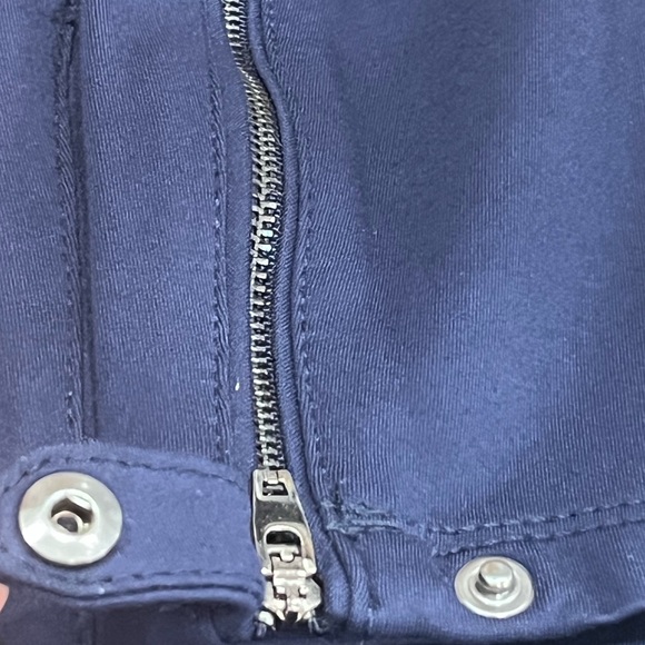 White House Black Market Navy Zip-Hem Skinny Ankle Pants Stretch Size 4 - Picture 11 of 11